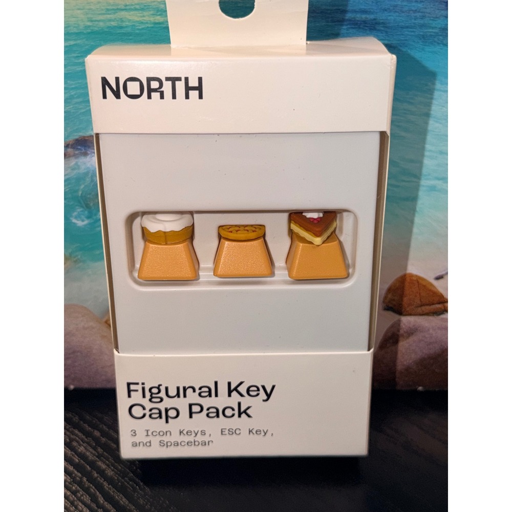 North Figural Key Cap Pack Bakery Dessert 3D MX Stem Mechanical Keyboard 5pc Set
